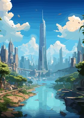 Fantasy Apocalyptic City