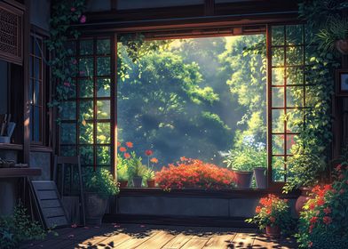 Rustic Window View