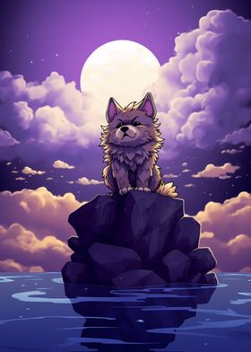 Puppy on a Rock