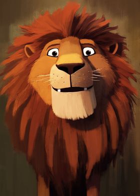 Cute Illustration Lion