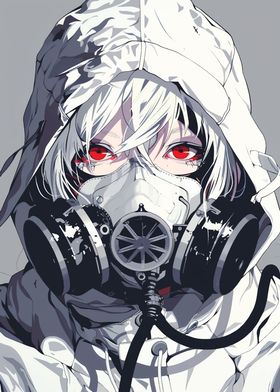 Anime Girl With Mask