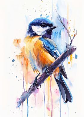 Chickadee Watercolor Gift