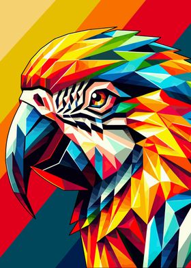 Parrot wpap pop art