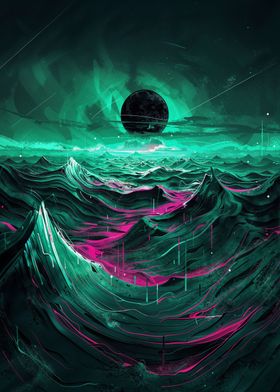 Neon Wave Planet