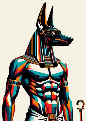 Anubis wpap pop art