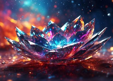 Cosmic Crystal Flower