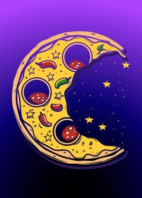 Moon Made of Pizza