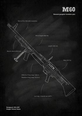 M60 machine gun blueprint