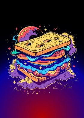 Sandwich Space Night Sky