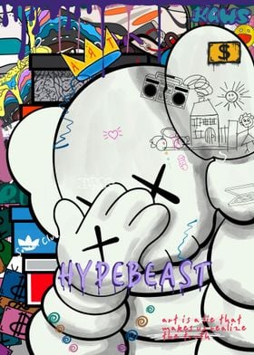 Kaws graffiti