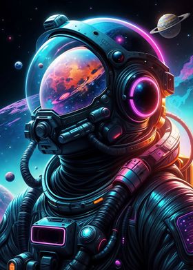 Astronaut colorful