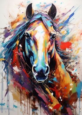 Horse Geometric Art