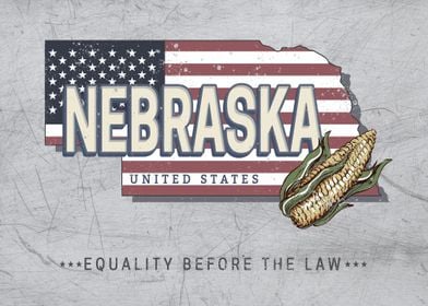Nebraska Map United States