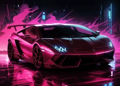 CyberNeon Lamborghini