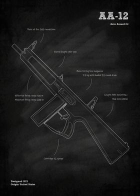 Atchisson AA 12 shotgun