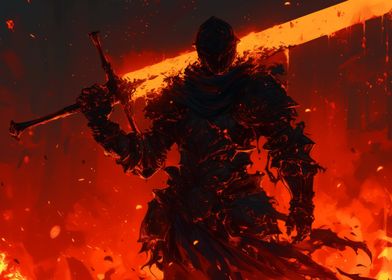 Fire Lava Dark Ring Knight