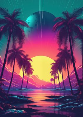 Abstract Retrowave Fusion