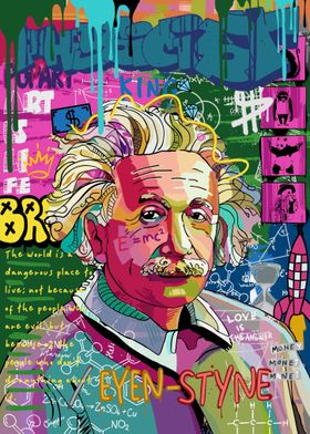 scientist Pop art graffiti