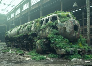Overgrown Train