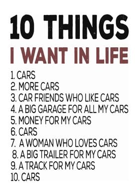 10 Things I Want In Life