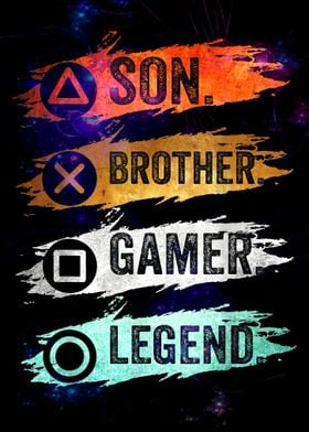 Son Brother Gamer Legend 