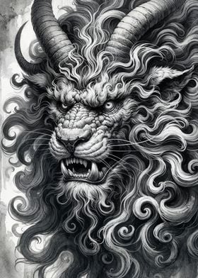 Roaring Mythical Beast