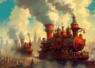 Steampunk trains