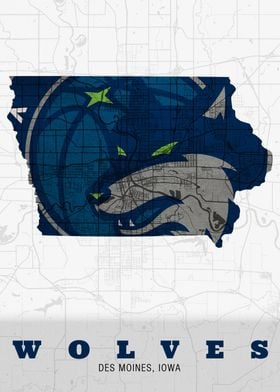 Lowa Wolves Des Moines I