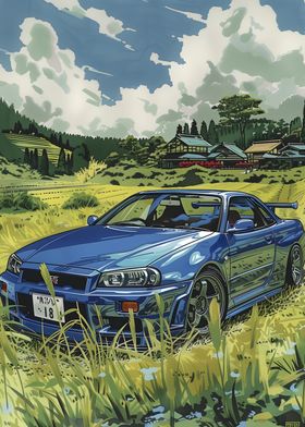 NISSAN SKYLINE R34 GTR JDM