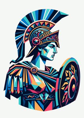 Athena wpap pop art