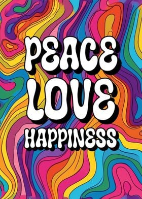 Poster Peace and love 
