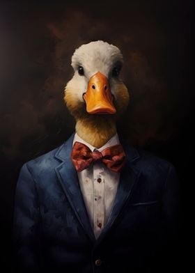 Duck in a suit