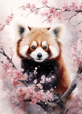 Red Panda Watercolor