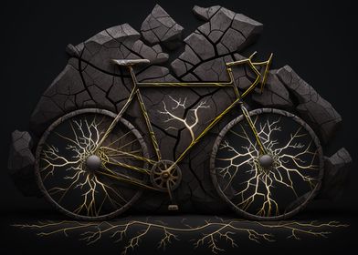 Abstract bicycle art