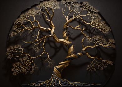 Abstract tree art