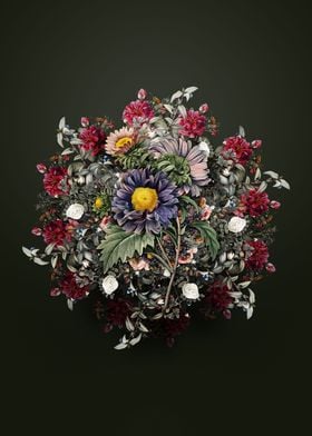 China Aster Flower Wreath