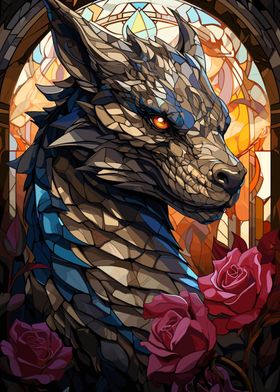 Fantasy Stained Dragon