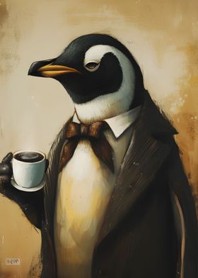 Vintage Penguin Coffee