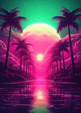 Abstract Retrowave Fusion