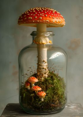 Mushroom in a Bottle