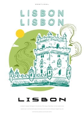 Lisbon big city poster