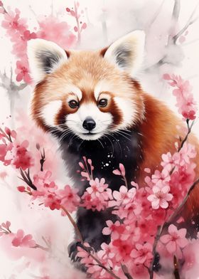 Red Panda Watercolor