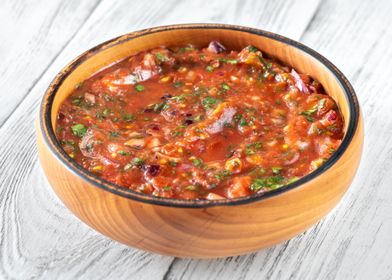 Bowl of salsa