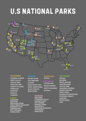 National Park Map Guide