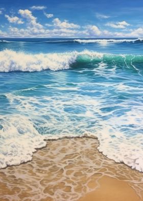 Watercolor Summer Beach