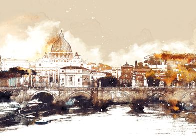 vatican and the river