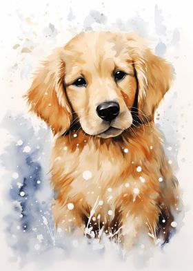 Cute Puppy in Watercolor