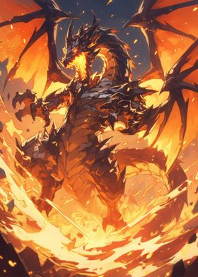 Flaming Fire Dragon