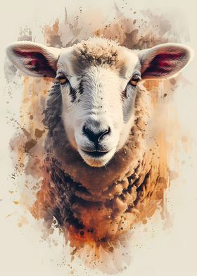 Sheep Watercolor