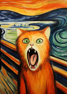 Cat Scream Paintings